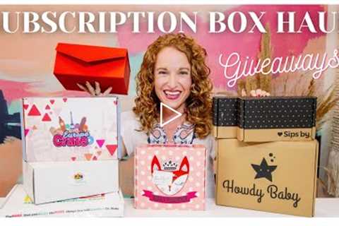 Mega Subscription Box Unboxing Haul  - January 2022 - Giveaways and Coupon Codes - Happy New Year!