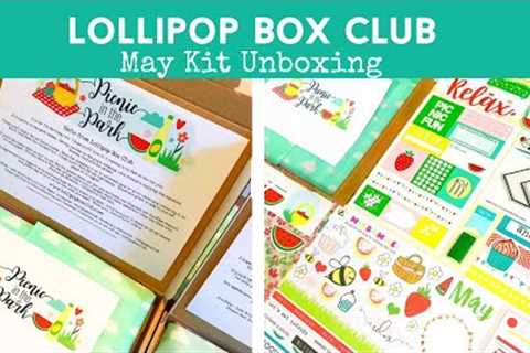 MAY KIT UNBOXING | Monthly Kit | Journal & Scrapbooks | LOLLIPOP BOX CLUB | ad