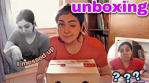 unboxing the package i bought online 😅😅😅 i messed up
