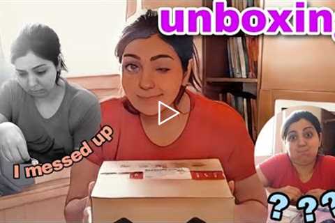 unboxing the package i bought online 😅😅😅 i messed up