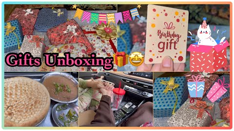 Gifts Unboxing 🎁✨- Birthday Gifts 😍🎁 - Vlog #36