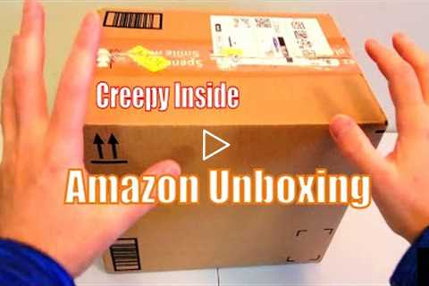 Opening Creepy Amazon Box - Gift Idea - Unboxing ASMR  -  ASMR No Talking Video -  Oddly Satisfying