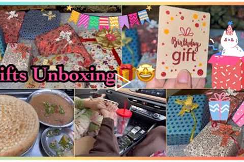 Gifts Unboxing 🎁✨- Birthday Gifts 😍🎁 - Vlog #36
