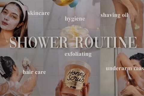 SHOWER ROUTINE 2023 (underarm care, exfoliation + #showerroutine #showerroutine2023 #femininehygiene