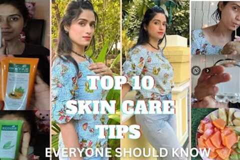 Top 10 SKIN CARE Tips-Try This Routine & Get Healthy Beautiful skin |100% Effective. #tips..