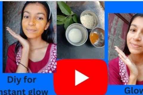 DIY for Instant glow and DIY for weekly skin care#skincare #skincareroutine #diy