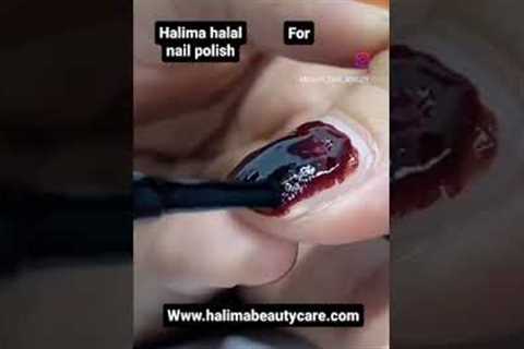 Halima Halal Henna and Water Permeable Nail Polish #halalhennanailpolish