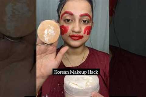 Korean Makeup Hack 😱🤯 #koreanmakeuphack #hack #shorts #trendinghacks #viralshorts #viralhacks..