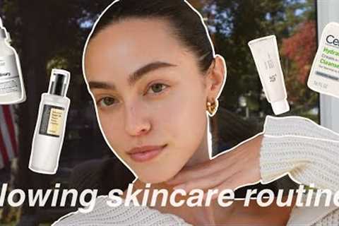 UPDATED skincare routine for glowing, dewy, glass skin!!