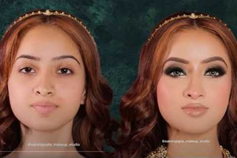 Detailed Glam Makeup Tutorial  || Glamorous Reception/Party look by Sakshi Gupta MUA #makeuptutorial