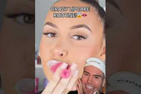 CRAZY LIPCARE ROUTINE!😱 (follow for more!💗) #skincare #skin #skincareroutine #beauty #beautytips
